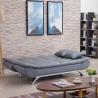 Buy cheap Faux Leather Folding Futon Sofa Bed With 2 Pillows from wholesalers