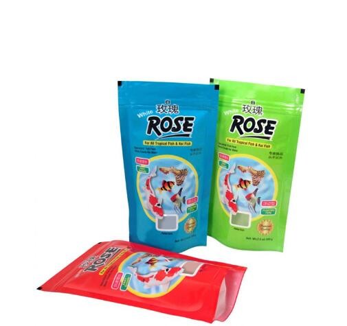 Custom Printed Stand Up Packaging Aluminum Foil Small Window Standing Pouch Matte With Zipper