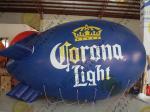 Eye - Catching Inflatable Helium Zeppelin Blue Blimps For Trade Shows