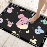 Buy cheap Crystal Velvet Cartoon Bathroom Waterproof Carpet Anti Slip Kitchen Mat product
