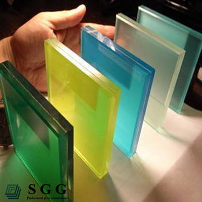 high quality green tempered glass 1.52pvb 8mm