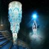 Buy cheap Modern Crystal Ceiling Chandelier For Living Room Lobby Luxury Long Staircase Blue Chandelier(WH-NC-99) from wholesalers