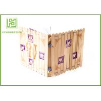 Buy cheap Wide Natural Wood Sticks 114 * 10 * 2mm Kids DIY Toy Color Well Polished product