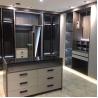 Buy cheap Solid Wood Walk In Bedroom Wardrobe Armoire Closet With Tempered Glass Doors from wholesalers