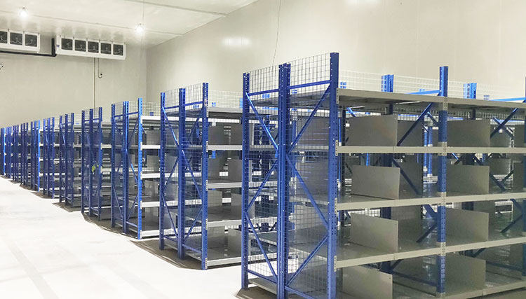 800-3000mm Height Industrial Steel Shelf for Fabric Rolls Storage and Organization