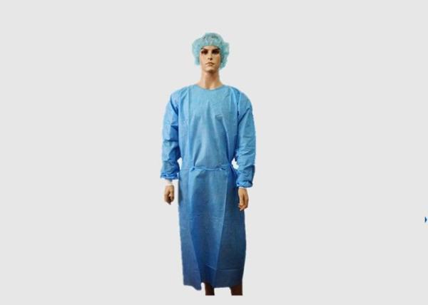 Buy cheap Breathable Sterile Surgical Gowns , Blue Operation Theatre Gown Disposable from wholesalers