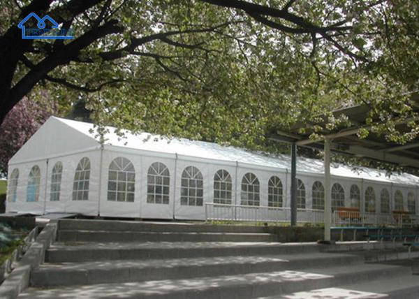 PVC Fabric Party Marquee Tents Fire Prevention For Big Business Stand Garden