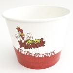 Eco Friendly Fried Chicken Paper Bucket , 85oz Disposable Paper Food Tubs