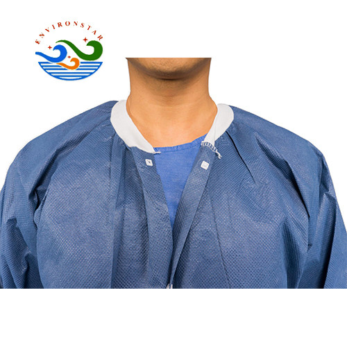 FDA Soft Pp Pe Disposable Isolation Gowns Open Back