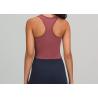 Buy cheap Vest Style Push Up Longline Racerback Sports Bra Pink Color 200 Gram from wholesalers