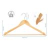 Buy cheap handcrafted Wooden Suit Hangers Smooth Finish Solid Wood Coat Hanger from wholesalers