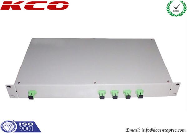 Buy cheap 1x4 Fiber Optic Splitter Patch Panel Type , Rack Mount PLC Splitter 1U 19'' from wholesalers