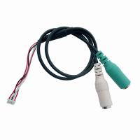 Buy cheap 200mm Length RCA Audio Video Cable Nickel Plating 3.5 Three Dimensional Base 107 product
