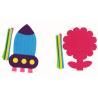 Buy cheap kids children felt non-woven knitted work creative diy crafts kits kids hand craft knitting weaving DIY felt material from wholesalers