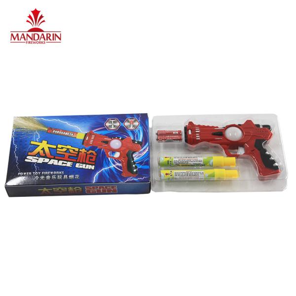 Buy cheap Children Handheld Gun Toy Fireworks 0.025CBM Logo Customized from wholesalers