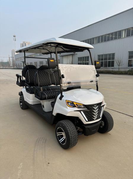 Street Legal 48V Electric Manual Big Wheel Golf Cart 6 Seats Forward Facing