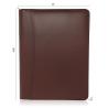 Buy cheap Personalized Leather Padfolio With Zipper , Professional Leather Business Padfolio from wholesalers