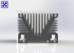 Industrial Facility Aluminum Heatsink Extrusion Profiles Customized Shape