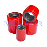 Polyurethane / PU Pallet Truck Roller Wheels Red 80*93mm