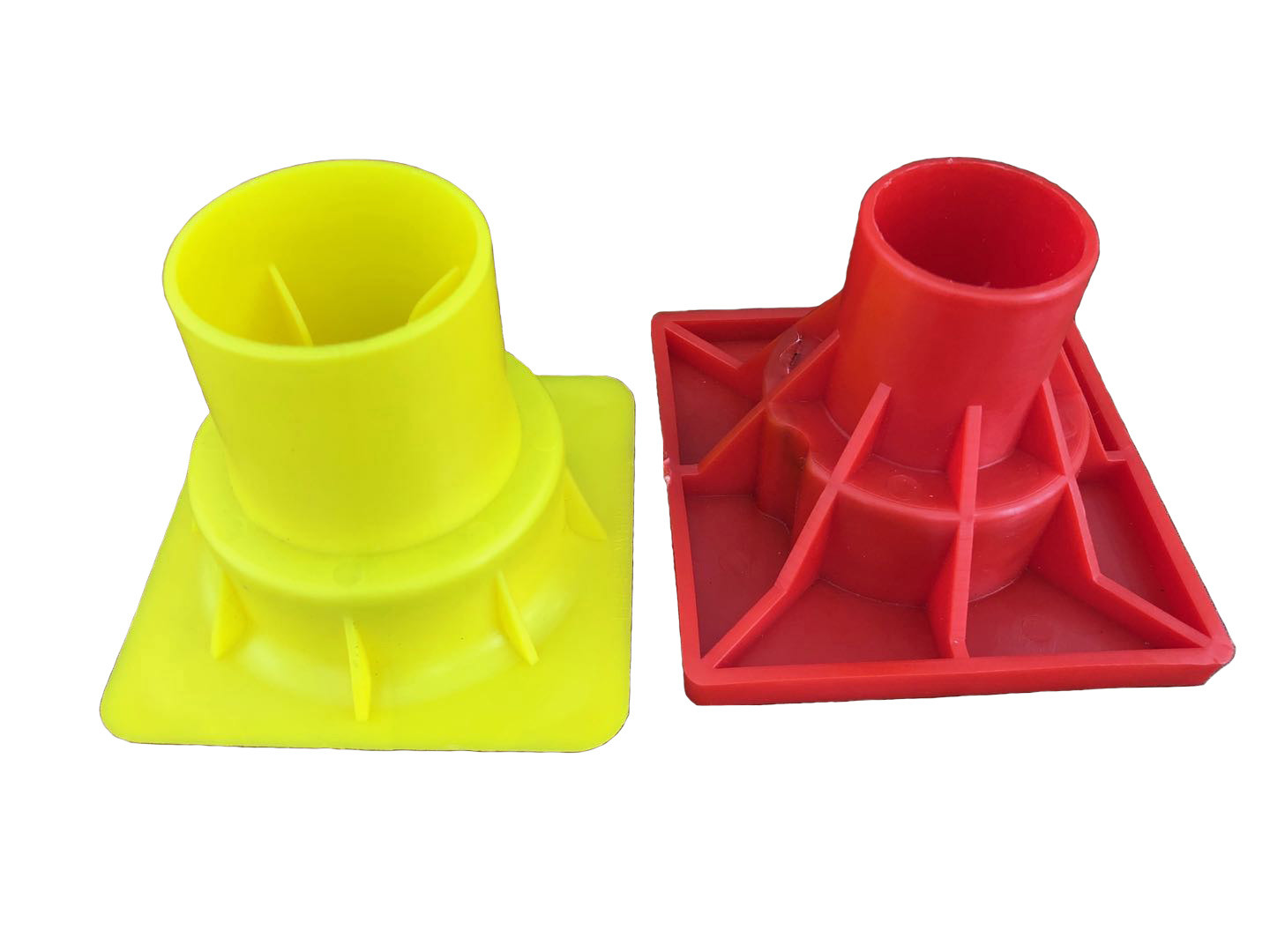Orange Square Plastic Rebar Safety Caps The Essential Safety Gear for Construction