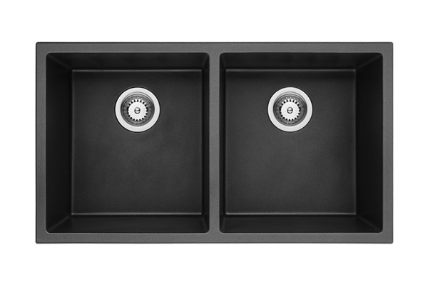 wholesale 50/50 double bowl undermount composite granite/quartz sink