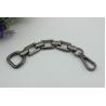 Buy cheap Popular luxury handbag hardware 10 mm width gold zinc alloy decorative metal chain with iron d rings from wholesalers