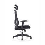 High Black Mesh Fabric Office Chair with Lumbar Support and BIFMA Standard