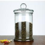 Household Clear Round Sealable Glass Jars Lead Free Fruit Storage