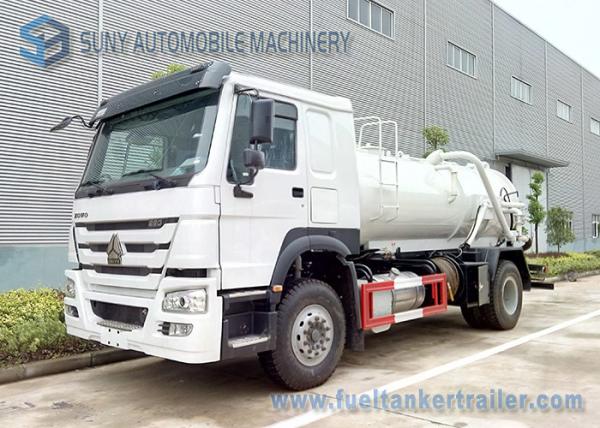 Buy cheap SINOTRUK HOWO Sewage Suction Tanker 4X2 Truck 12000L Vacuum Tank from wholesalers