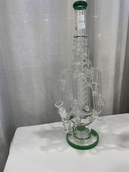 Buy cheap Twin Layer Filter Glass Recycler Bong Tobacco Glass Blunt Bubbler 14mm Bowl from wholesalers