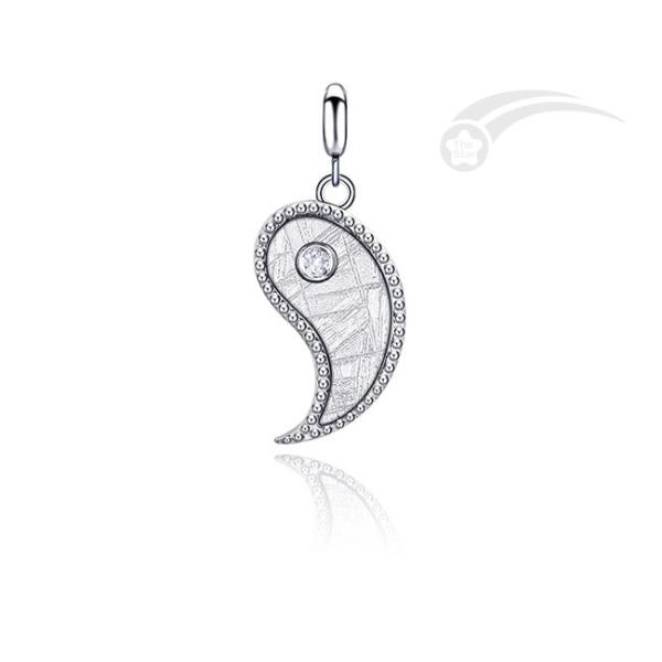 Buy cheap Tai Chi Meteorite 925 Sterling Silver Jewelry Pendant 2 in 1 13*20 mm from wholesalers