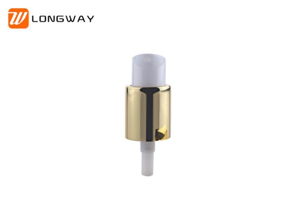 Buy cheap Full Cap PP Cosmetic Treatment Pumps Aluminum Coated Custom Logo Available from wholesalers