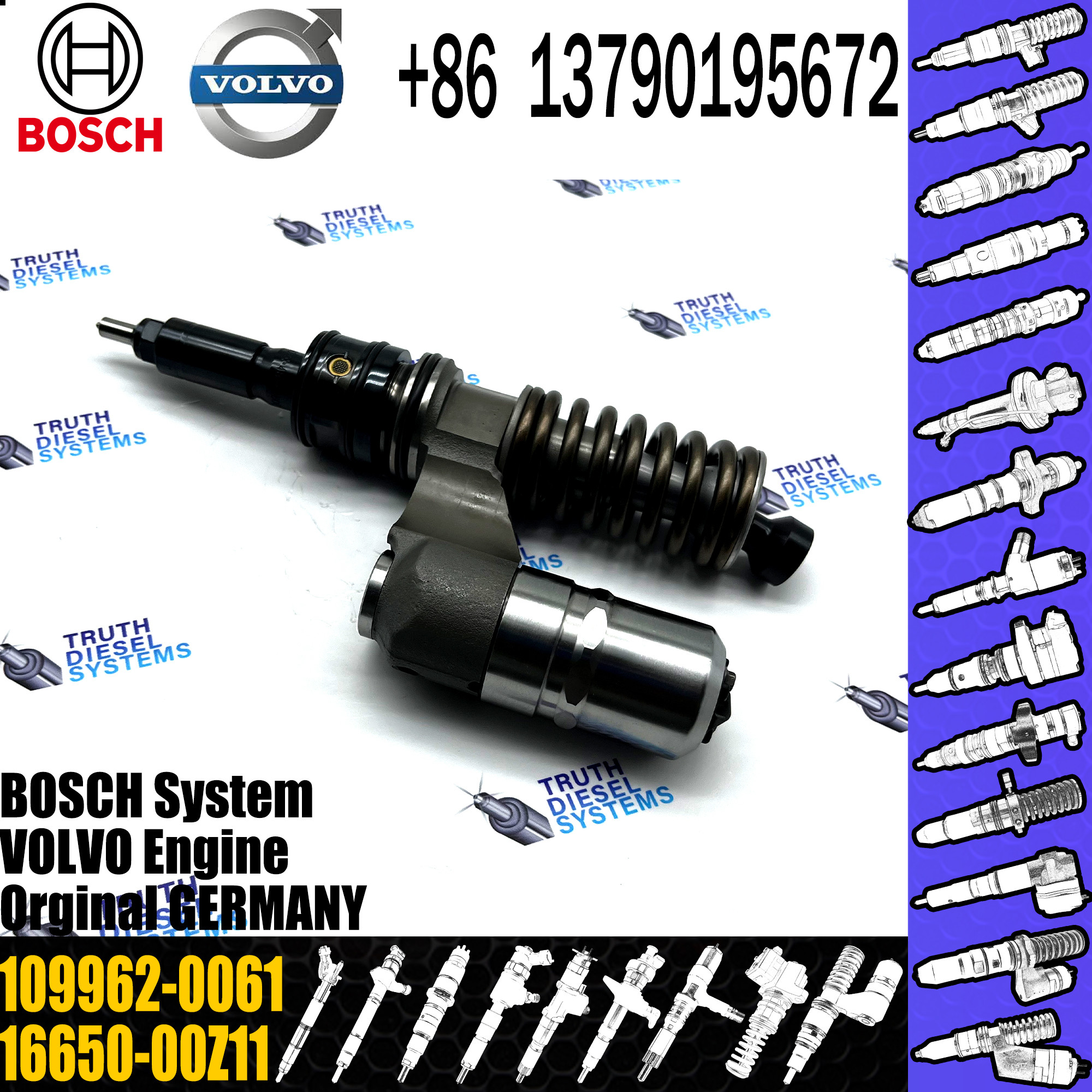 original new Diesel fuel pump assembly 109962-0061 16650-00Z11 for VOVLO/Nissan truck engine