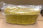 Yellow Plastic Double Loop Tie Wire 380mpa 16GA SAE1008 PVC Coated Rebar Twin