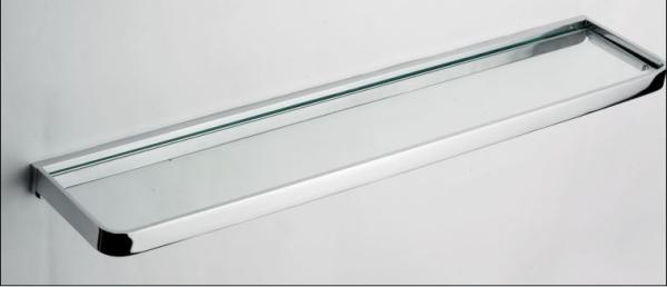 Buy cheap Glass shelf 9910,brass,chrome,clear color&strengthened glass bathroom accessory&fittings from wholesalers