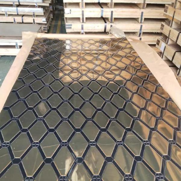 Buy cheap Rustproof Gold Embossed Stainless Steel Sheet Etching Acid Resistant from wholesalers