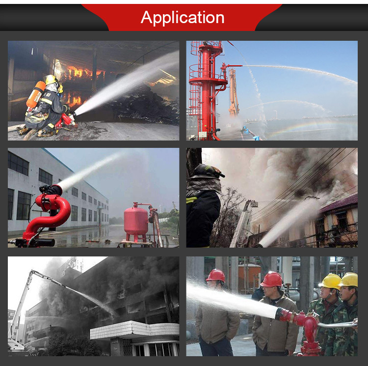 Remote Control Fire Fighting Water Cannon Fire Safety Equipment ANSI Flange