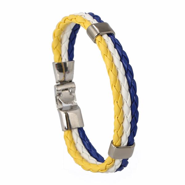 Buy cheap Newest selling good quality braided female pu bracelet wholesale from wholesalers