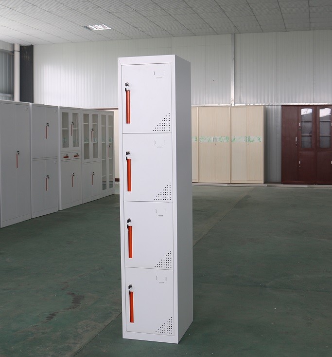 Office Customizable 4 Door Steel Locker Modern Style