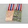 Buy cheap Zinc Alloy Ribbon Medals 3d , Antique Brass Plating For Memorial from wholesalers