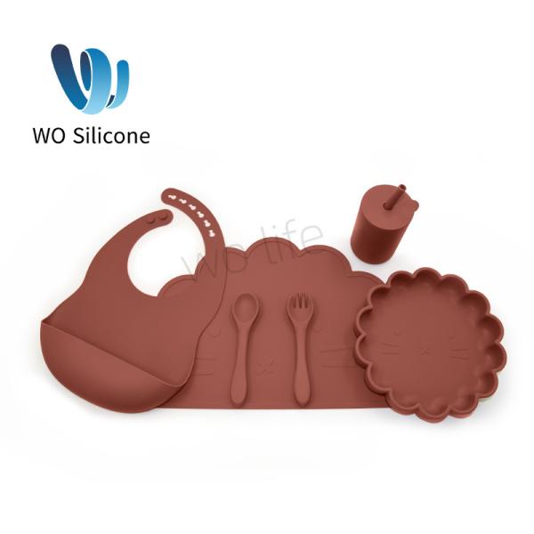 Buy cheap Non Toxic BPA PVC Free Baby Feeding Set 100% Silicone Bib from wholesalers