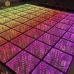 Wedding Disco Party Golden Starry Dance Floor Waterproof Starlit 3D Mirror Video