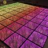 Buy cheap 3D Mirror Golden Starry Infinity Portable Wedding LED Dance Floor from wholesalers