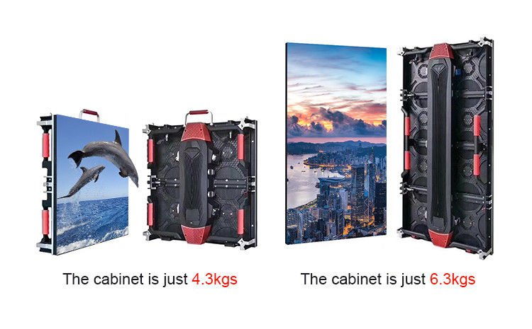 Portable 500*500mm Die Casting Indoor P3.91 LED Panel Displays