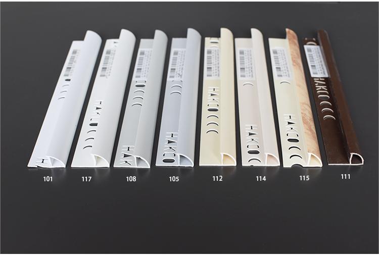 White Aluminium Corner Tile Trim PVC Ceramic Tile Edge Corner Trim