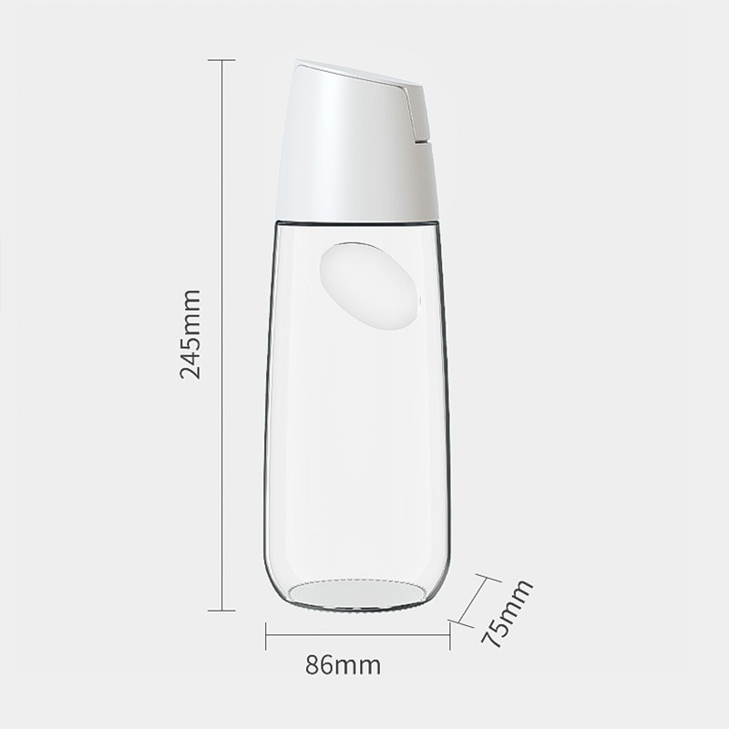 700ml Automatic Opening Olive Oil Glass Bottles Transparent Color