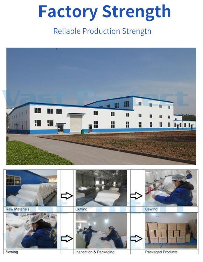 China Factory Disposable PP 10-30g Elastic Blue Anti-Slip Printed Shoe Cover