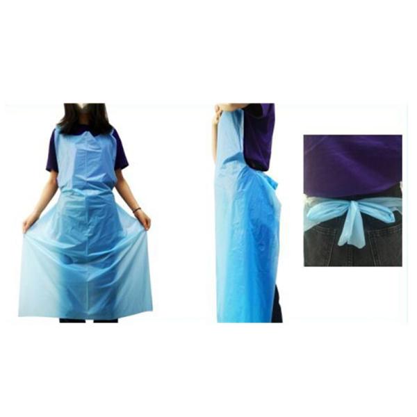 Buy cheap Plastic Disposable Apron 70x110CM Blue / White Plastic Aprons On A Roll from wholesalers