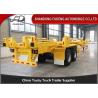 Buy cheap FUWA Axles 40ft skeletal chassis container trailer 40 tonnes port trucks terminal trailers from wholesalers