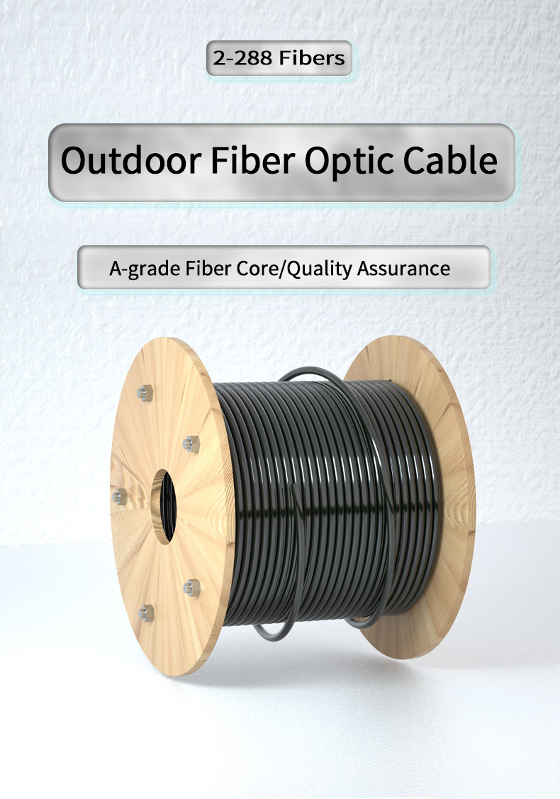 Fiber Optic Cable for Telecom Communication 2-288 Cores Outdoor Non Metal G652D GYFTY